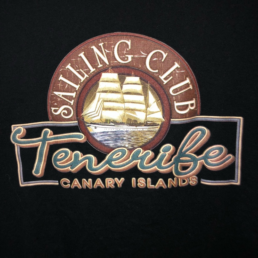 TENERIFE SAILING CLUB GRAPHIC BLACK T-SHIRT